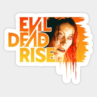 Evil Dead Rise Movie 2023 graphic design by ironpalette Sticker